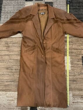 Vintage COMINT men’s leather/suede coat made in Argentina men’s large